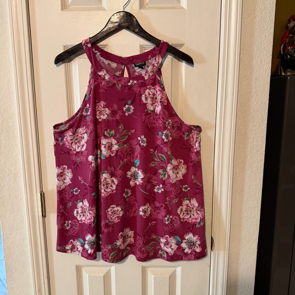 Torrid Floral Pink Top
